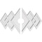 Ekena Millwork Zoe Architectural Grade PVC Ceiling Medallion, 24"W x 16"H x 3"ID x 7 1/2"C x 1"P, Two-Piece CMP24X16ZE2-03000 - alternate 1